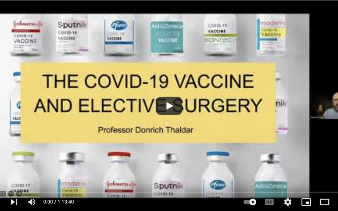 ASSA ETHICS TALK – Should COVID vaccination be mandatory prior to elective surgery?