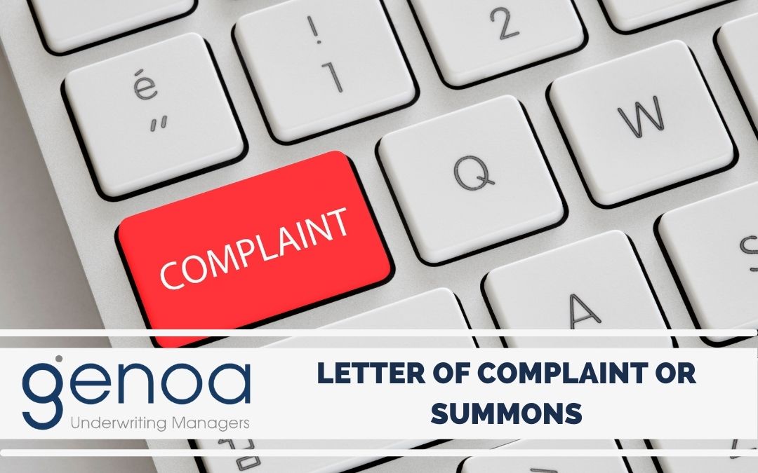 What to do when you receive a letter of complaint or summons?
